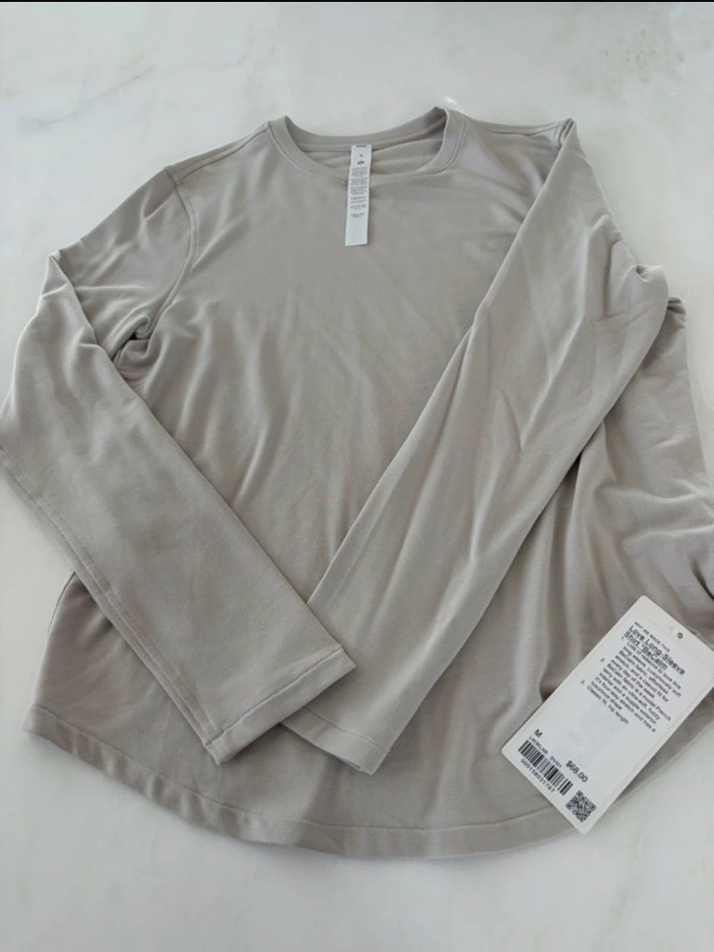 lululemon athletica Long-Sleeve Crew Top - Light Taupe